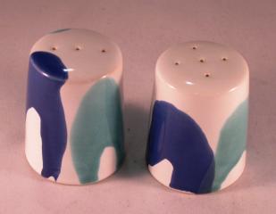 Gmundner Keramik-Salz/Pfeffer-Garnitur glatt